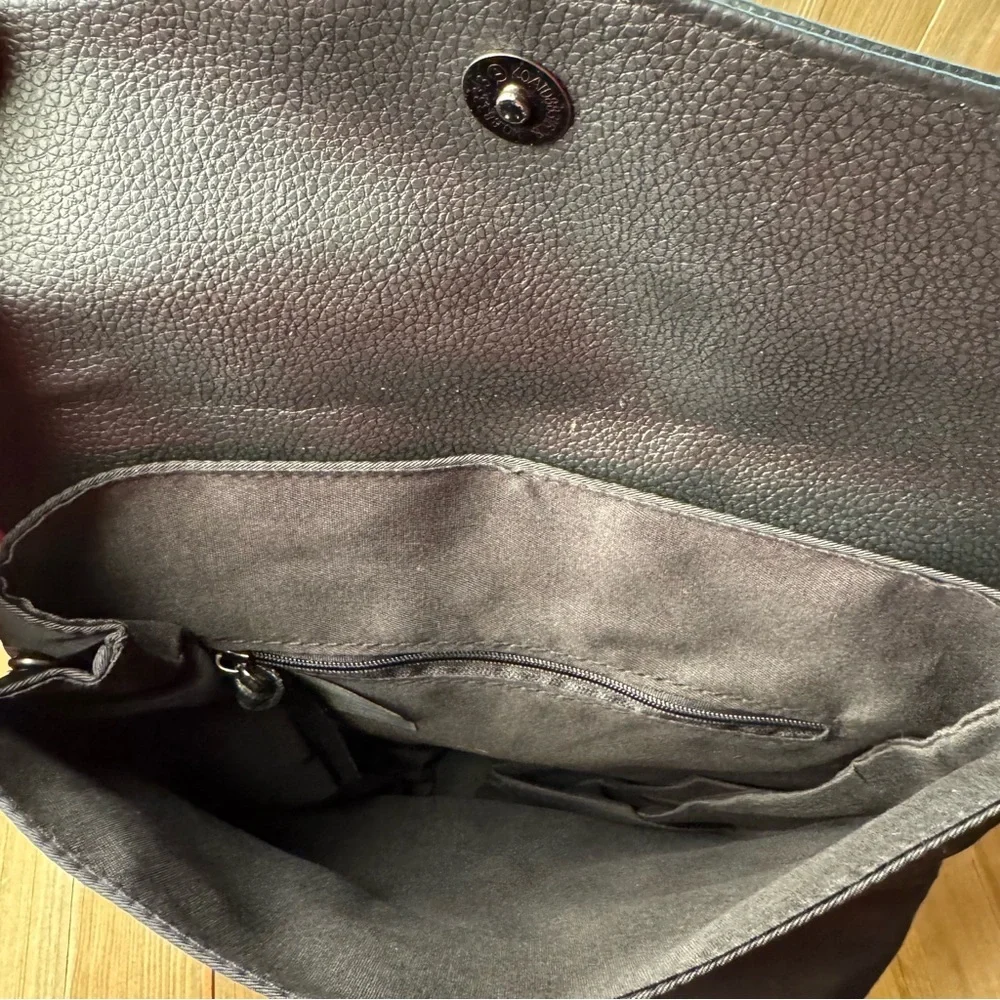 NWT Botkier Trigger‎ Small Black Nylon Faux Leather Backpack Wide Straps Pockets